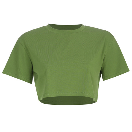 green new basic loose t shirt